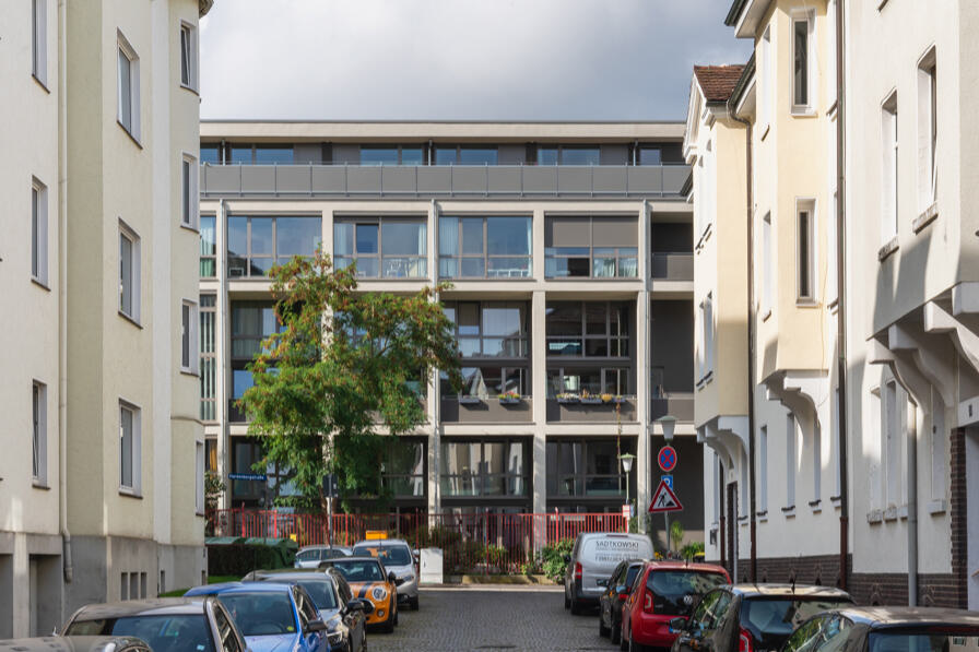 Baugruppe L19 Martini Quartier Kassel Ansicht Nachbarbebauung