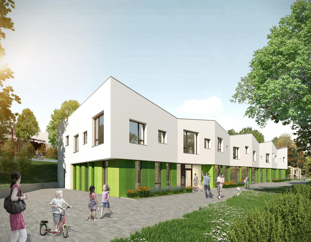 KiGaKu Visualisierung Fassade