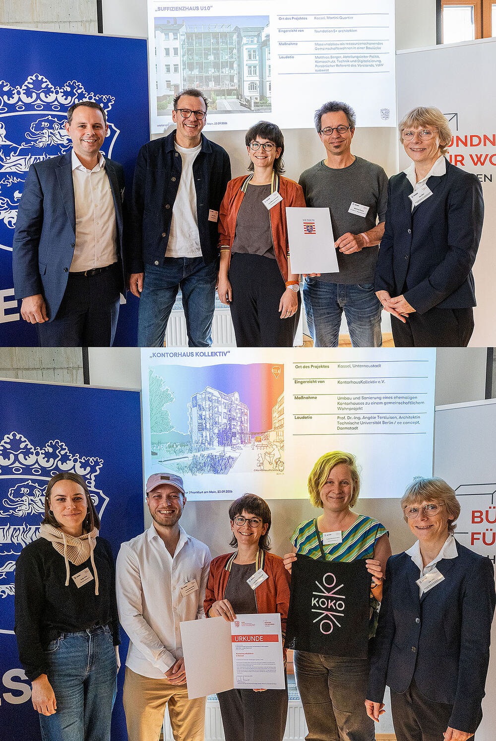 Innovation und Gemeinsinn im Wohnungsbau - Preisverleihungen