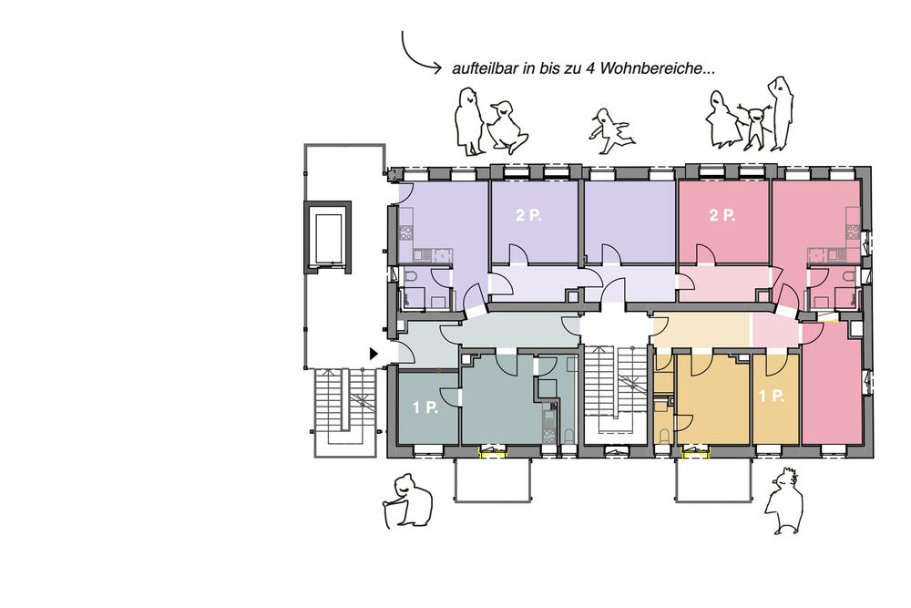 Wohn- und Kontorhaus Hafen 76 Kassel - Wohnnutzung