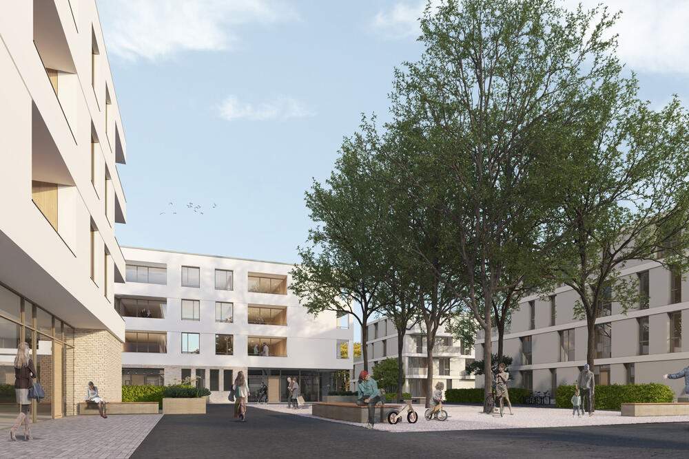 Kooperatives Workshopverfahren Jordan-Areal - Quartiersplatz