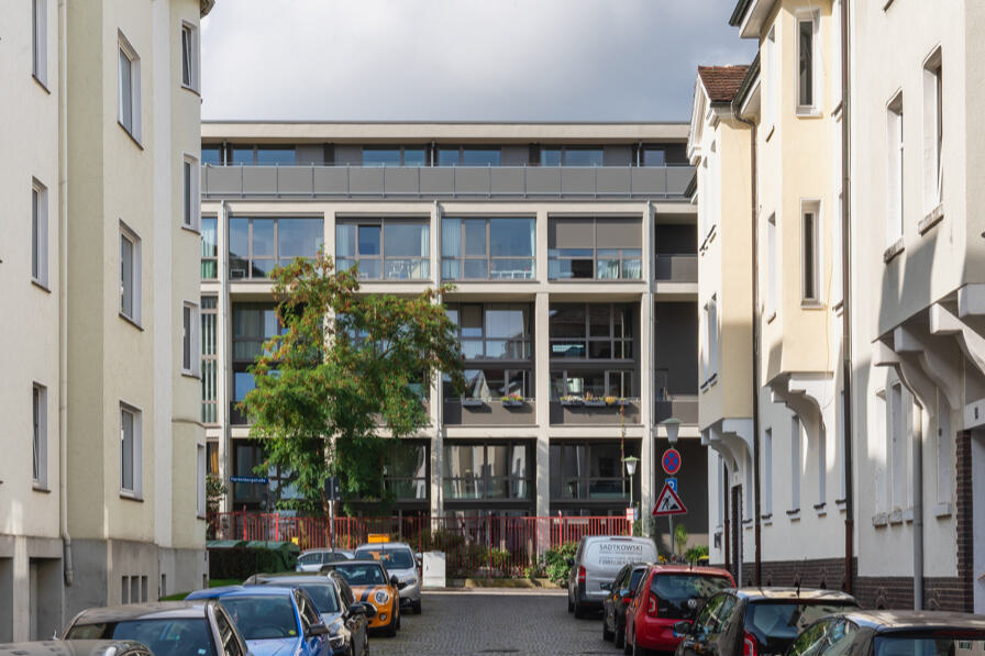 Baugruppe L19 Martini Quartier Kassel Ansicht Nachbarbebauung