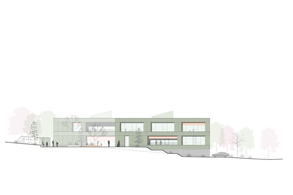 Neubau Mathias-Bauer-Schule Bad Wildungen - Ansicht