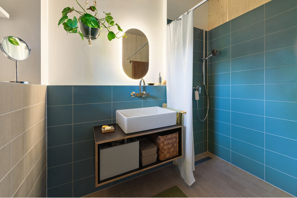 Martini-Quartier Suffizienzhaus U10 - Innenraum Bad