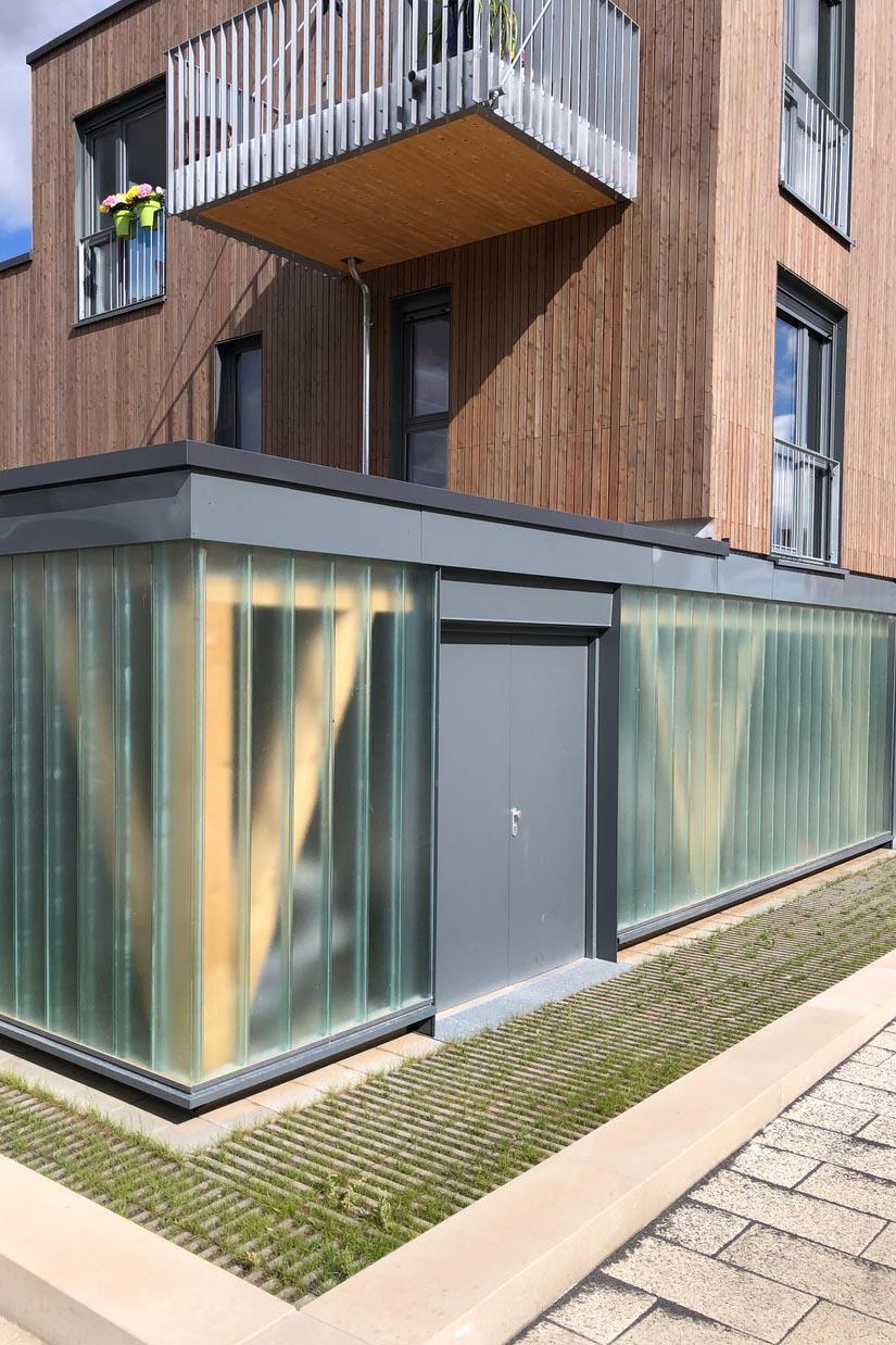 Bauprojekt Am Feldlager - Detail Fassade